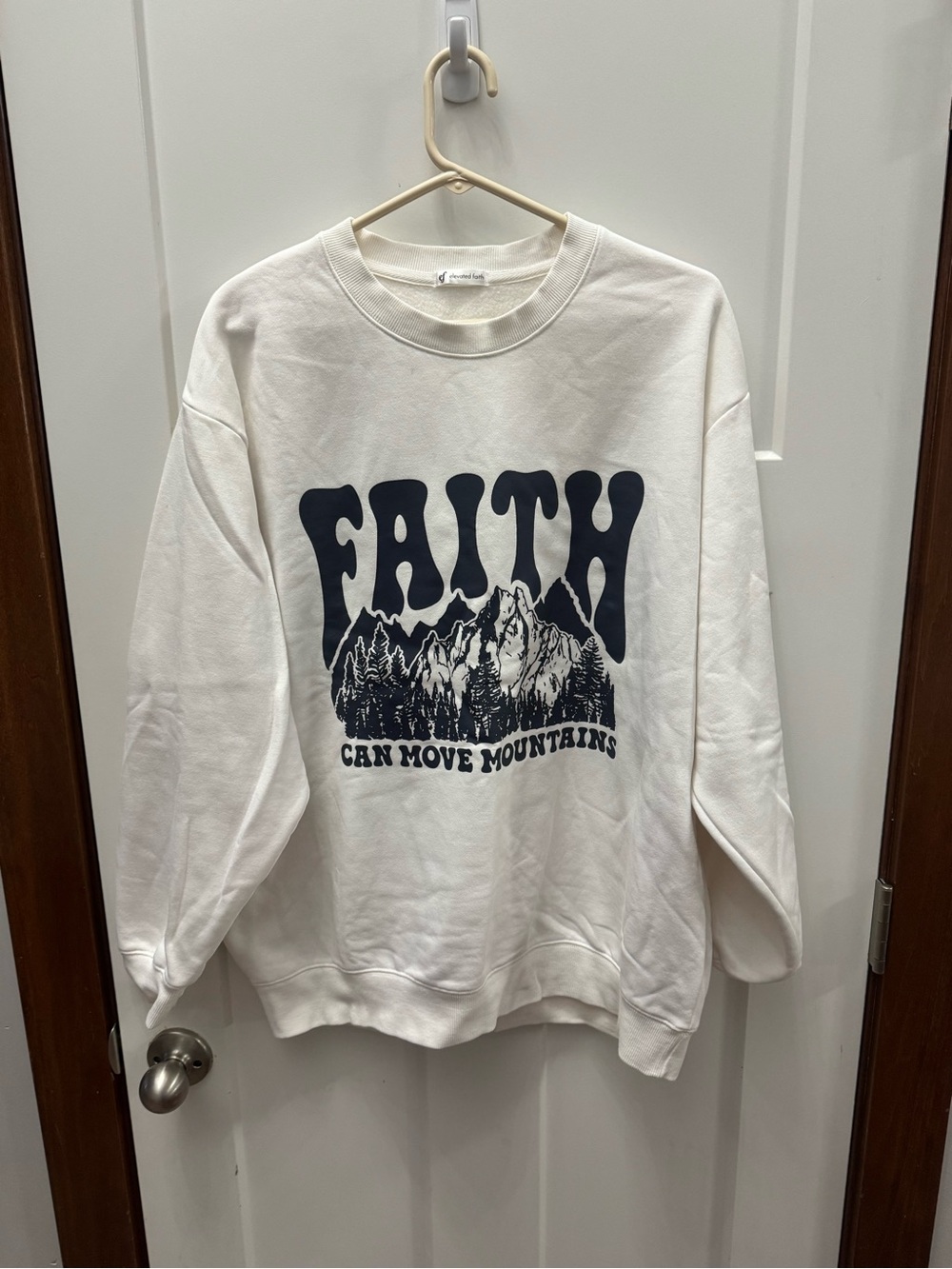 Elevated Faith White Crewneck Sweatshirt